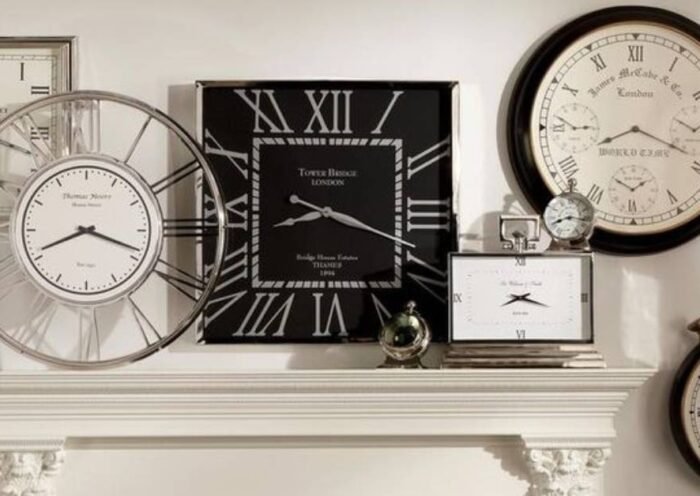 Make a Statement with the Utopia Alley 28 Industrial Gray Wood Wall Clock